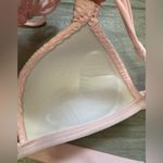 PushUp Halter Crochet Pink Bikini Top Small Photo 4