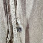Ralph Lauren Lauren  Linen Pants 6P‎ Tan Beige Wide Leg Drawstring Elastic Wais Photo 7