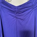 August Silk  purple gathered short-sleeved top Photo 5