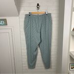 Lands' End Lands’ End Green Check Plaid Sport Knit Straight Leg Pants Plus Size 1X 16/18 Photo 10