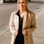 Faux Leather Toupe Blazer Tan Size M Photo 0