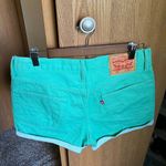 Levi's  Lime Green Rolled Denim Shorts Size 30 Photo 1