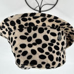 Christys Crown Women's Ashley Dalmatian‎ Print Fedora Hat Tan One Size Halloween Photo 2