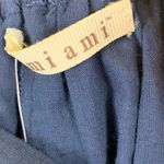 Mi Ami Francesca Blue Skirt Medium NWT Pink Embroidery Elastic Waist Photo 3