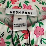 NEW Neon Rose oversized dad shirt in‎ pink ditsy floral Size XSmall Cottagecore Photo 5