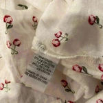 Velvet Heart  Linen Blend Short Roll Sleeve Button Down Shirt Cherry Print Size S Photo 8