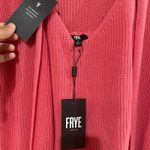 Frye NWT  Women's Coral Pink Knit Cardigan & Tank Set M 100% Cotton Cozy‎ Stylish Photo 11