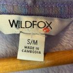 Wildfox Women's Lavender Velour Plush Long Sleeve Lounge Dress S/M Photo 5