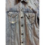 Anthropologie Able The Merly Denim Jean Jacket Trucker Style Size L Blue Size L Photo 4