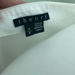 Theory  Top Icon Shirting Off Shoulder Blouse White Cotton Shirt Small Photo 2