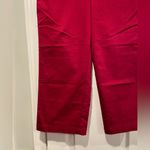 Dockers  Size 4P Pink Ideal Fit Cropped Capri Chino Pants Cotton Blend Stretch Photo 4
