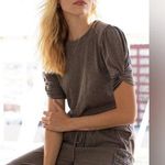 NWT hello nite gray short sleeve top. Cross tie sleeves. Sz XL Photo 0