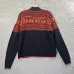 Erika Vintage  & Co Zip Up Cardigan Sweater Fair Isle Nordic Retro Women's Medium Photo 1
