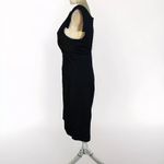 Chelsea & Theodore Black Dress Cap Sleeve Sheath Semi-formal size L Photo 2
