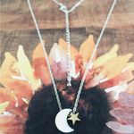 Gold Star Silver Moon Necklace Photo 2