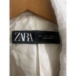 ZARA ✨ Oversized Linen Blend Light Heather Long Sz Large Blazer Coat✨ Photo 5