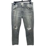 MOTHER The Dropout Jeans in Holy Smokes Size 26 Black Grey Wash Photo 3
