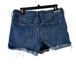 Pilcro and the Letterpress Anthropologie Pilcro Mid-Rise Slim Boyfriend Denim Medium Wash Shorts Size 28 Photo 1
