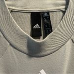 Adidas Women's Large Light Green Cropped Sweatshirt Photo 3