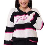 Torrid  Pullover Drop Shoulder Crew Neck Sweater Jet’aime Womens Size Medium NWT Photo 0