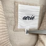Aerie Corduroy Shacket Cream Oversized Shirt Jacket Photo 6
