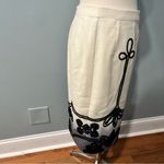 Nanette Lepore  Cream Wool Blend Seraphim Patterned Ombre Skirt Size 6 Photo 4