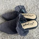 Free People Mules Slip On Eyelet Shoes Womens Flats Short Heel Gray 6 1/2 Photo 8