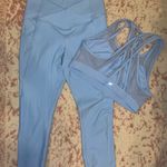 Fabletics  Baby Blue Bra and Legging SET Photo 6