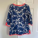 Boden Lilian Kaftan Blue Swim Cover Tunic Top Women's Size 12 Beach Resort Wear Photo 5