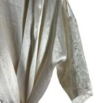 Best United Garment Co Lingerie Vintage Ivory Satin Belted Sleep Robe Size XL White Size L Photo 2