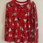 secret treasures Secret Treasure’s Christmas Cheetah Pajama Top Photo 0
