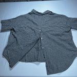 Madewell Gingham Split Back Button Up Short Sleeve Top Blouse Size Small Photo 9