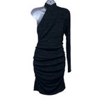 n:philanthropy Revolve  Electra Mini Dress Charcoal One Shoulder High Neck XS NWT Photo 3
