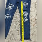 American Eagle  High rise jegging jeans size 14 distressed Photo 6