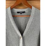 Hudson Jeans Hudson 100% Cotton Gray Button Up Knit Cardigan Sweater Women’s size Large Photo 5