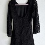 Love Shack Fancy Lace Mini Dress Bell Sleeves Black Sz 2 Whimsigoth Photo 1