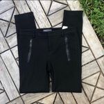 Vince Leather Trim Ponte Trousers Size 2 Photo 0