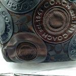 Coach Circle Patchwork Handbag Purse Black Brown Tote Shoulder Bag Retro Y2k Photo 2