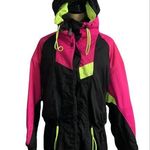 Vintage Roffe Skiwear Retro 90’s Neon Ski Jacket Size L Photo 0
