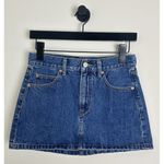 Aritzia  Denim Forum The ‘90s Vintage Micro Denim Skirt in Dark Bleu Eyeshadow Photo 1