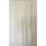 SKIMS Teddy Lounge Knit Pants Bone White Sherpa Boucle Stretchy Winter Sz L/XL Photo 1