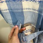 ✨ Vintage Ride Blue White Plaid Western Vest Medium Nepal Photo 9