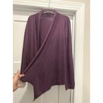 prAna Women’s Purple Waterfall Cardigan Open Front Long Sleeve Size Large Cozy Photo 4