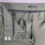 Worthington  Women Olive Green Ankle Pants Faux Pockets Size 14 Business Casual Photo 3