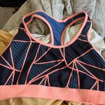 Champion  Black and Pink Geometric Sports Bra Photo 4