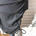 ZARA  Ribbed Bodycon Mini Dress Gray Short Sleeve Medium Photo 5