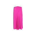 Farm Rio  Strap Detail Satin Finish Midi Skirt, Pink, Small Photo 8
