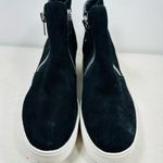 Steve Madden  Womens Sz 8,5M Black Suede Hidden Wedge Boots Sneakers Shoes Photo 2