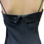 Jump  Apparel Black Semi Formal Lined Spaghetti Strap Vtg Midi Dress Juniors 9 Photo 4