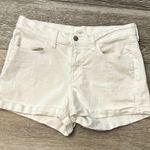 Old Navy Sz 6 White Denim Cuffed Jean Shorts Cute! Photo 0